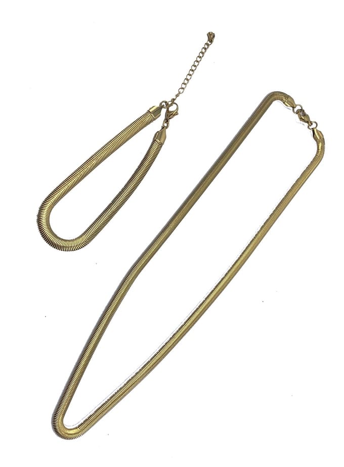 Sieraden set Python goud