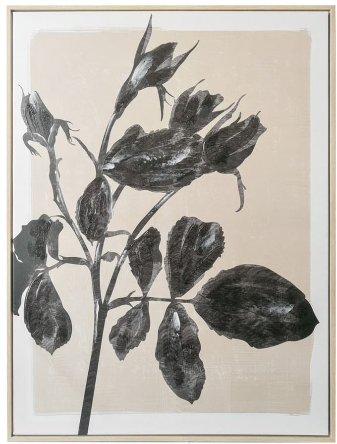 Schilderij bloem zand