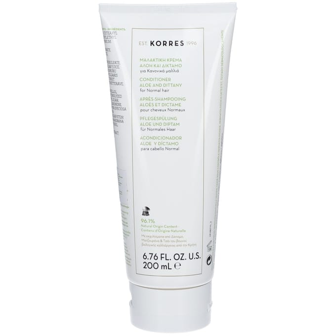 Korres Aloë & Dittany - Normaal haar Conditioner Hydraterende conditioner Dames 200 ml