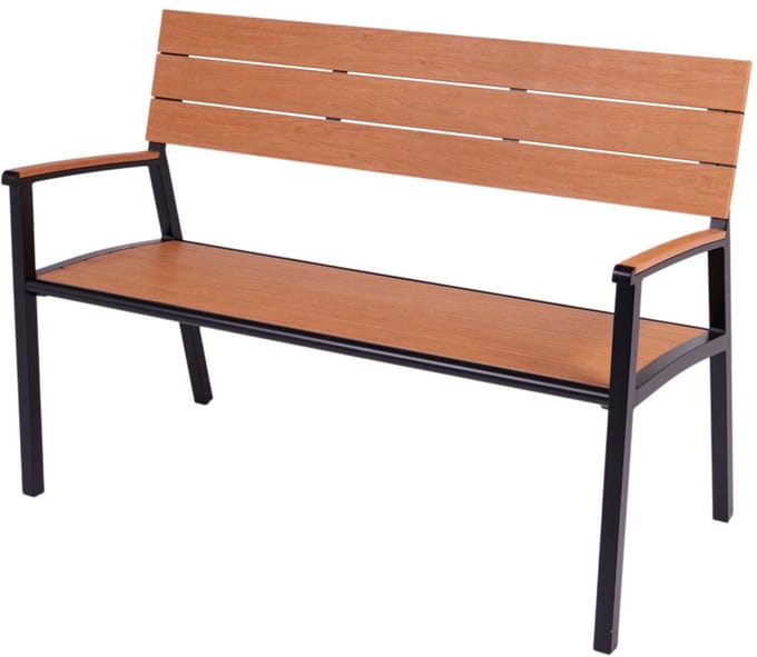 MaximaVida aluminium tuinbank Bermuda 120 cm zwart