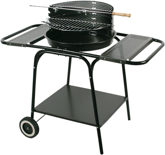 Master Grill Party - Barbecue - bbq - 2 schappen, wielen, staal, MG906