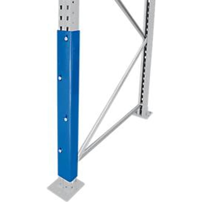 Schulte Lagertechnik stutbescherming voor staanderframe S610-M18, H 800 mm, blauw