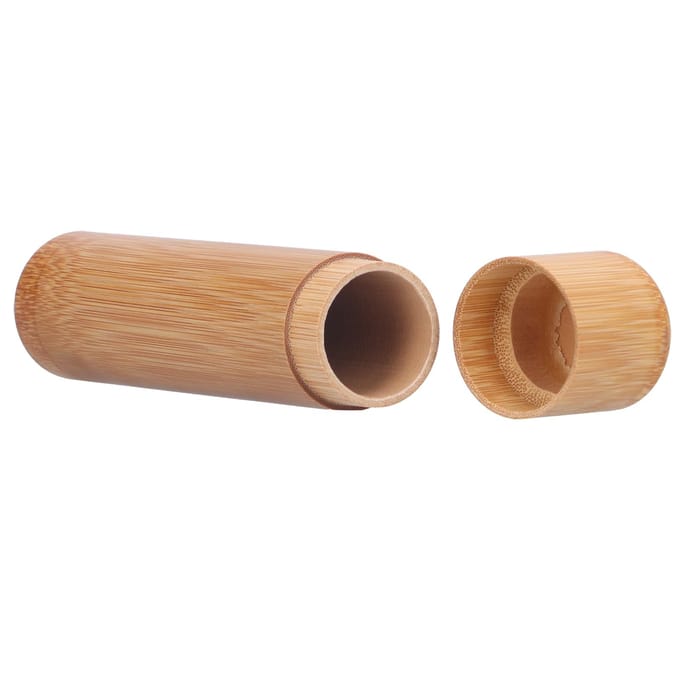 Boîte à thé en bambou portable récipient de stockage pour thé café grains noix style 4 beige