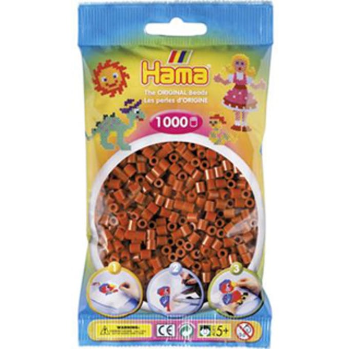 Hama Strijkkralen 1000 Stuks Bruin