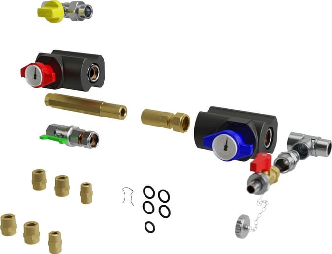 Bosch Installatieaccessoires CS 28-1 Servicepakket afsluitkranen met TAE, 7738112832