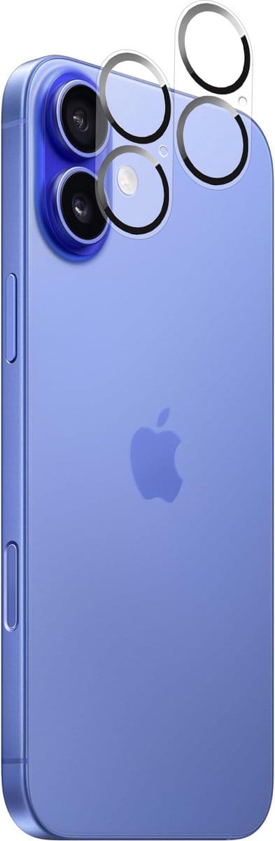 Screenprotector Geschikt voor iPhone 16 Camera Lens protector Glas - Camera Protector Gehard Glas – 2 stuks