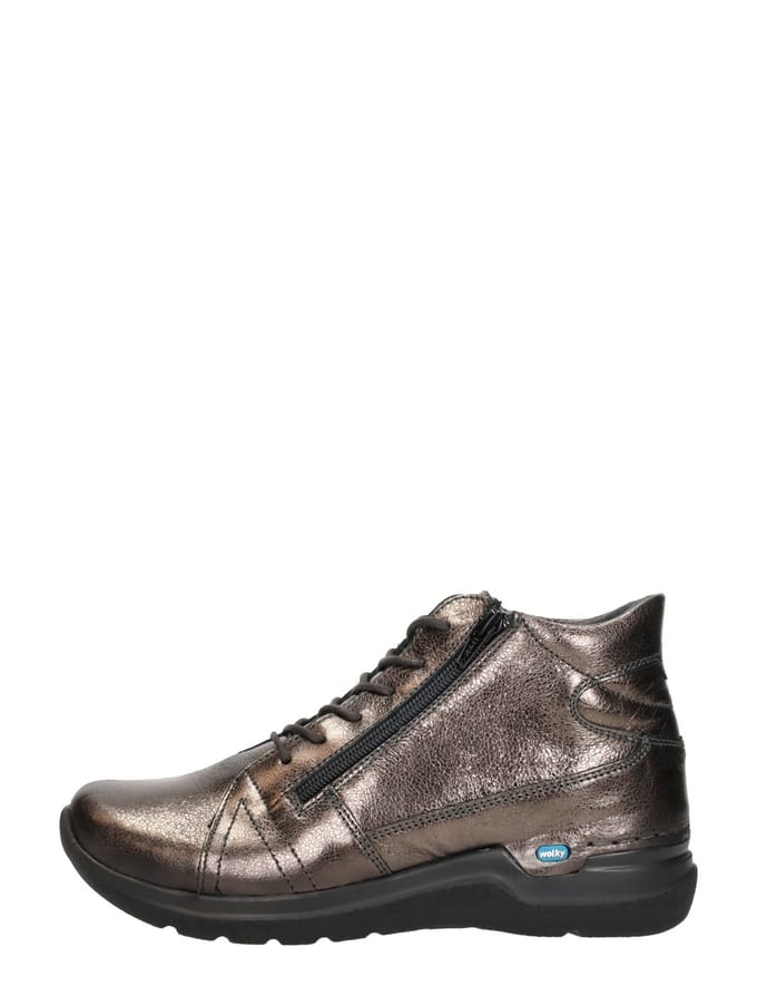 Wolky Brons Leren Dames Veterschoen