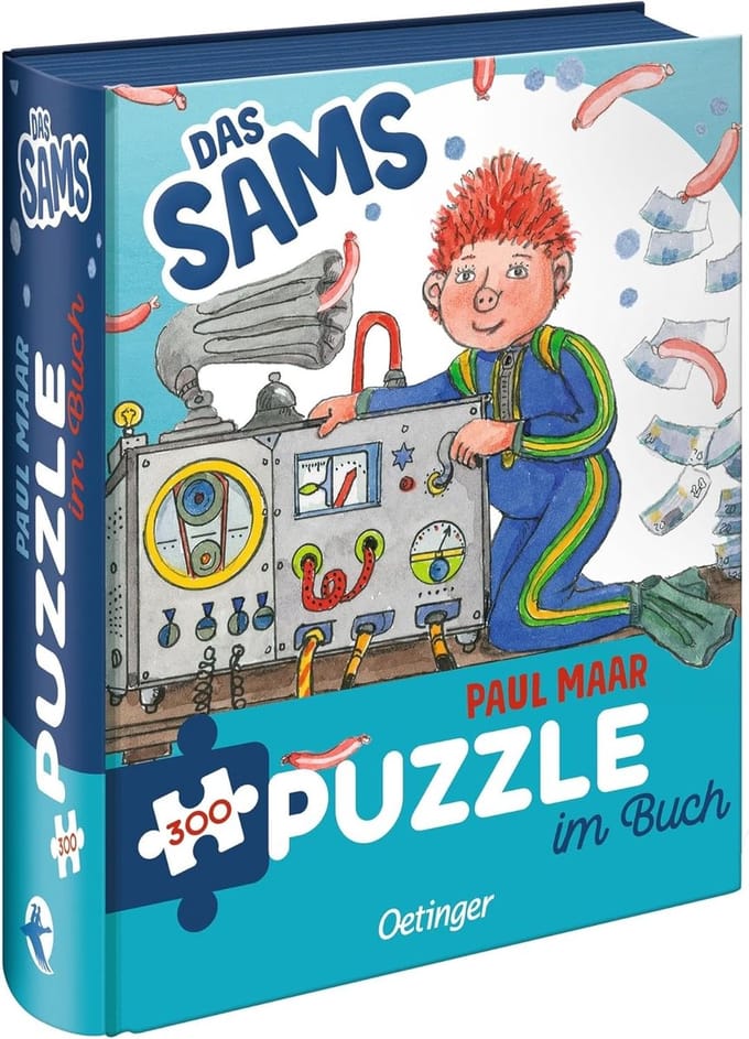 Puzzel in boek - Legpuzzel set - Kinderspel - 300 stukjes - 48 x 34 cm - Wit
