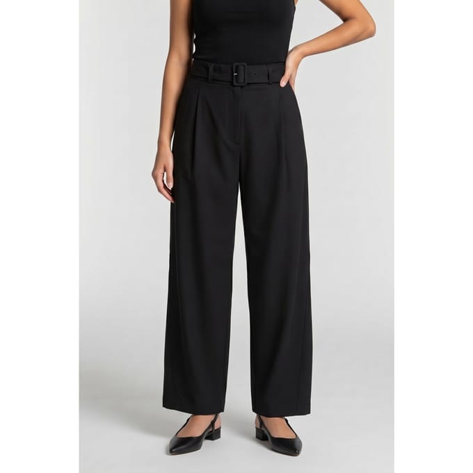 & Other Stories Anna Wool Trouser Black Maat: 34 | Pantalons Outlet | Dames | Zwart