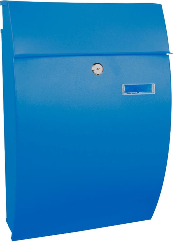 V-Part - Wandbrievenbus Geronan - Galvanized Steel Powder Coated - blauw - Brievenbus