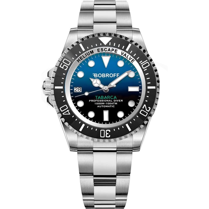 Horloge BOBROFF BF0003i. Automatisch, Kleur blauw. Man. black