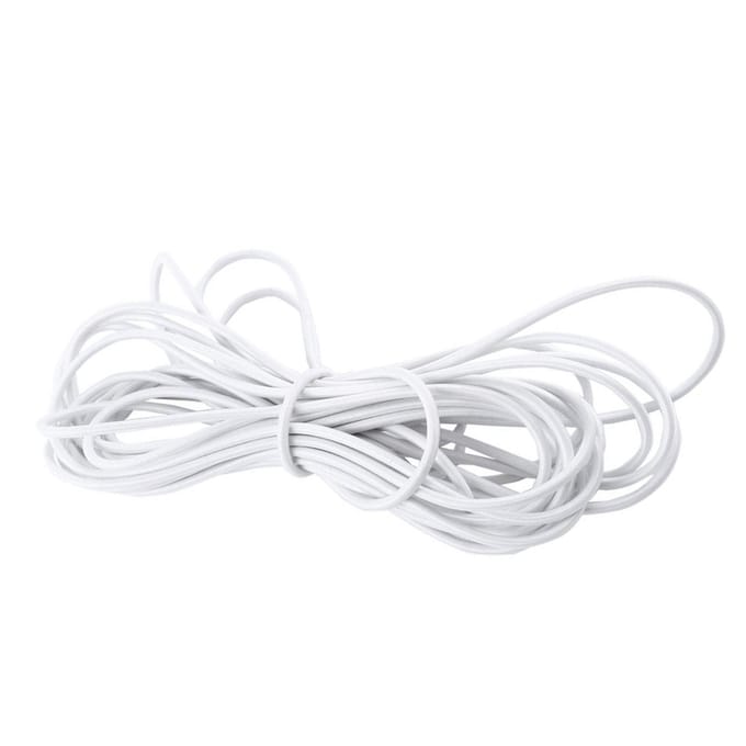 Sterk Elastisch Bungee Touw Schokkoord Sjorband DIY Knutselen Sieraden Maken(#4) wit