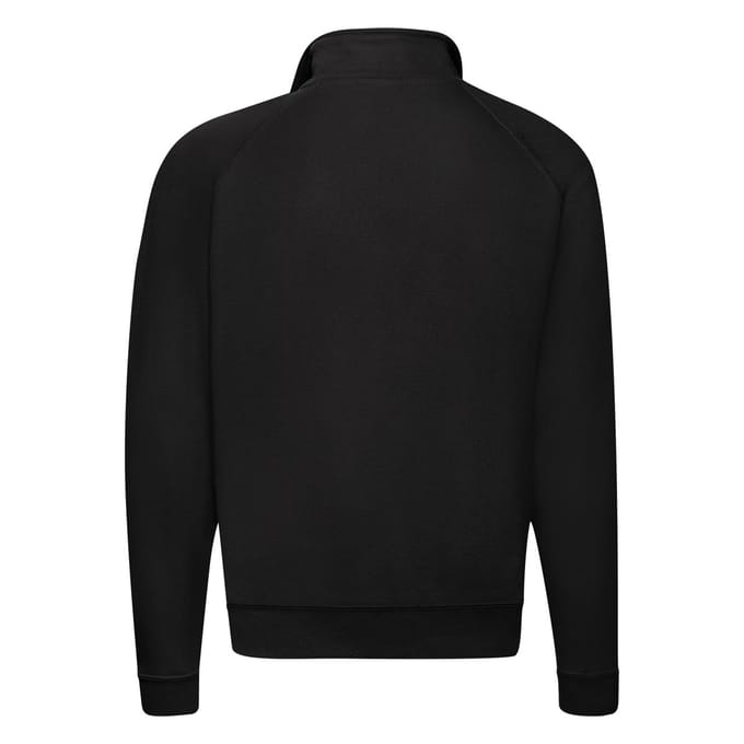 Fruit of the Loom Heren Klassiek Sweatshirt met Ritssluiting (Zwart)