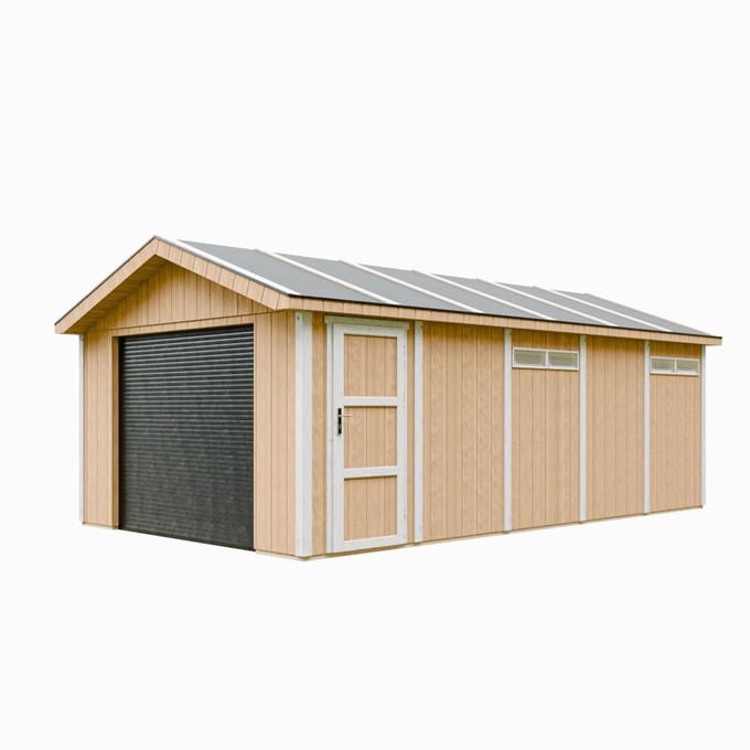 Timbela M992B-HARVEST HONEY - LP SmartSide Garage - 21 m² - 648x378xH269 cm - met verf