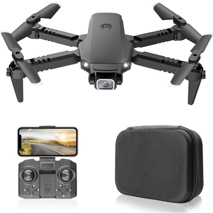 X1 RC Drone met Camera 4K Dual Camera WiFi FPV Mini Opvouwbare Quadcopter met Functie Trajectory single camera-1 battery zwart