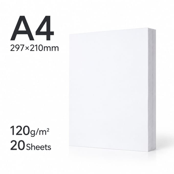 A4 markerpapier - 20 vellen - 120 g - basisverpakking
