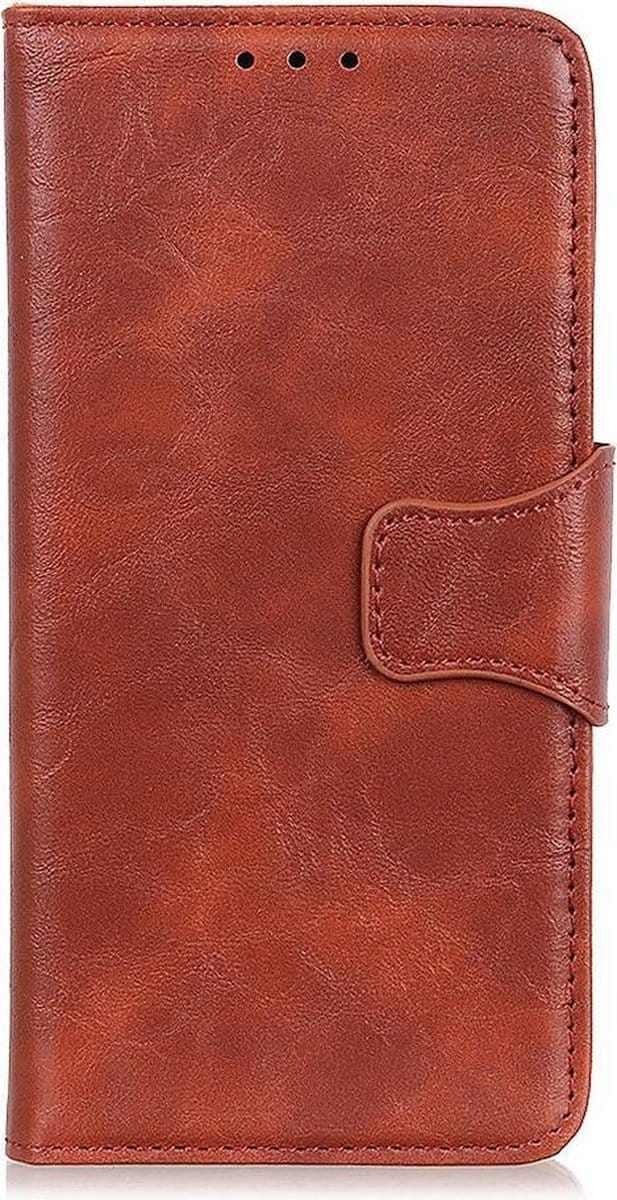 Shop4 - Geschikt voor Nokia 3.4 Hoesje - Wallet Case Cabello Bruin