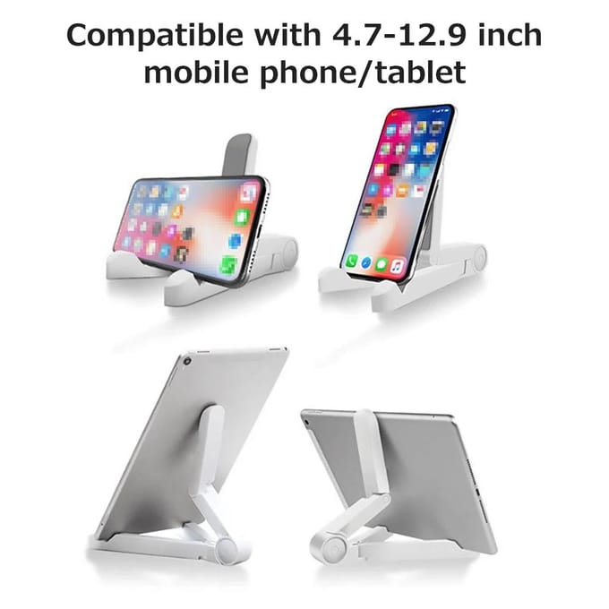 Verstelbare mobiele telefoon tabletstandaard Draagbare opvouwbare tablettelefoonhouder ABS telefoonstandaard breed