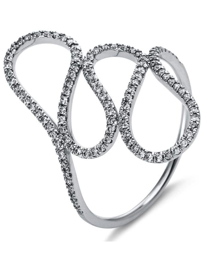 Luna Creation - Ring - Dames - 18K witgoud - Diamant - 0.28 ct - 1N807W853-2-53