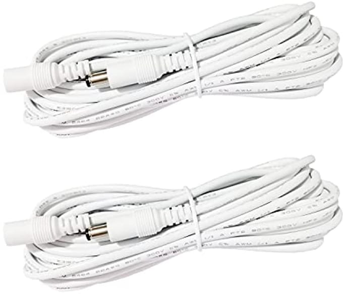 Verlengkabel 1 m DC 12 V 2 stuks 5,5 mm x 2,1 mm voor ledstrip en CCTV