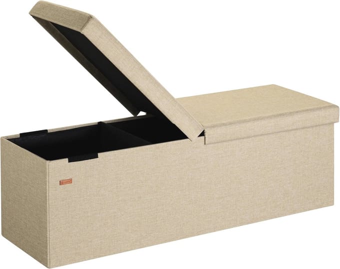 Zitbank met Opbergruimte 115x38x38cm - Opvouwbaar en Inklapbaar - Stevig en Functioneel