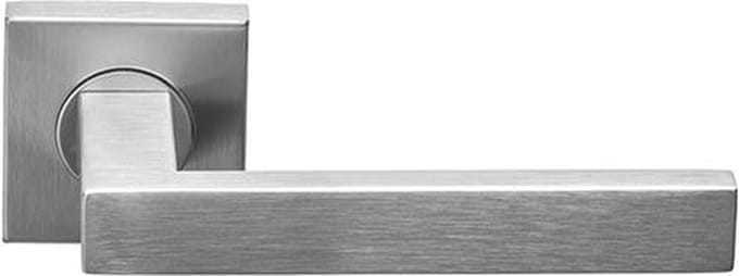 Formani Deurklink Basics BSQ2-G Geveerd Op Vierkant Rozet Mat RVS