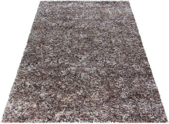 Hoogpolig vloerkleed Enjoy - beige - 80x150 cm