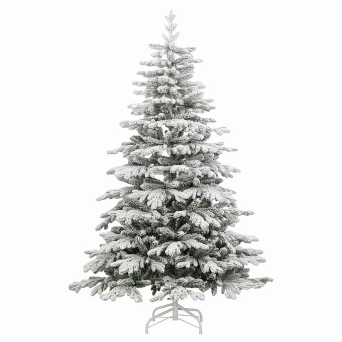 vidaXL - Kunstkerstboom - met - scharnieren - en - sneeuw - 210 - cm