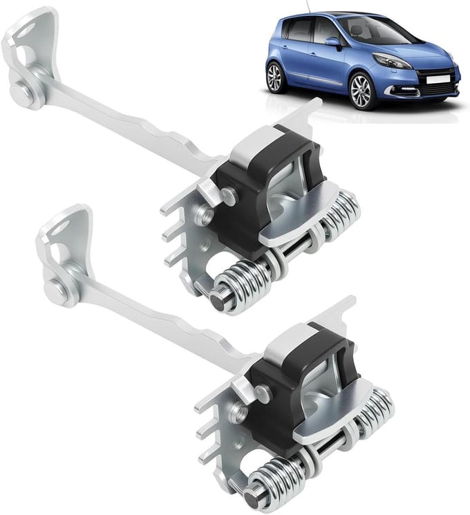 Deurvanger Set - Deurstopper Deur - Autodeur Gebruik - OEM Kwaliteit - 2 Stuks - Gepolijst
