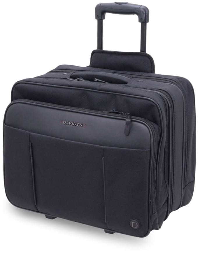 Davidt's Business Laptop trolley 17 inch - Grote Werk Koffer - Piloten Koffer