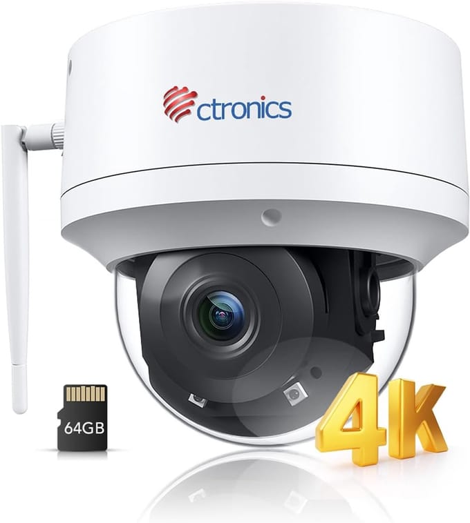 4K 8MP WiFi Buiten Beveiligingscamera met Autotracking en AI Detectie - PTZ IP Camera