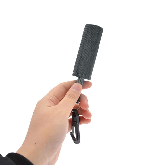 Scuba Rammelaarstok Aluminiumlegering Onderwater Shaker Onderwater Communicatieapparaat met Clip grijs