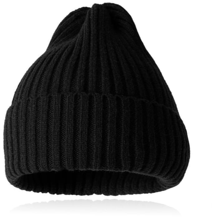 Grof gebreide Beanie Muts Zwart - Ruim model
