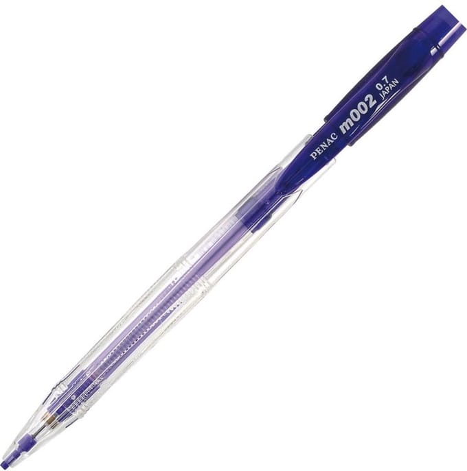 Penac M002 - Mechanical Pencil - Transparant Paars - 0.7 mm - Vulpotlood