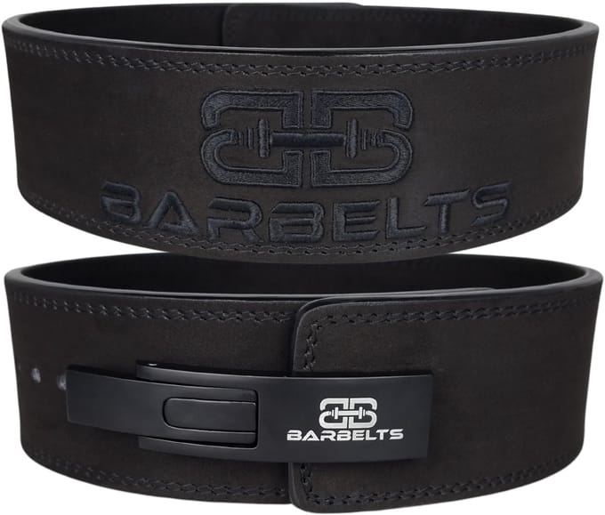 Lever belt 10mm 3D Zwart - Powerlift riem