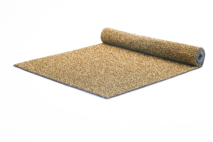 GJ Floors - Exclusieve glitter loper | Goud - Breedte x Lengte: 2 meter / 5 meter