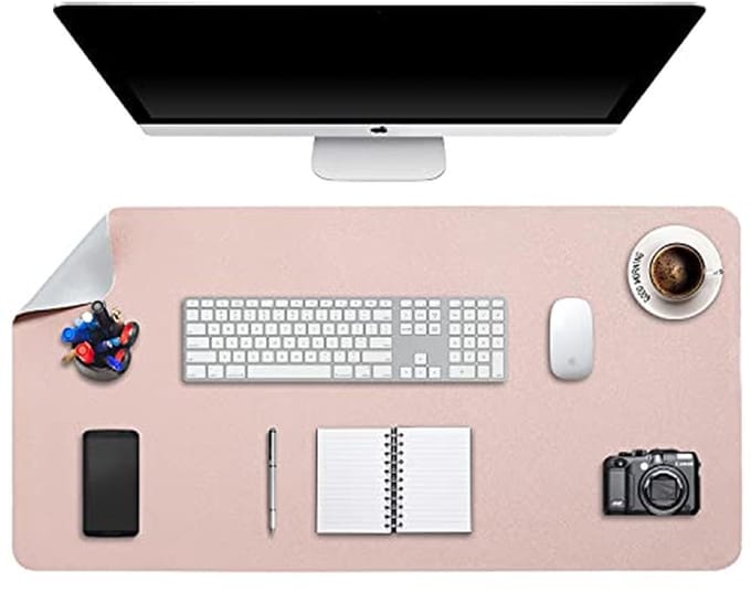 Grote Bureau Onderlegger - Dual-Side PU Leer Muis Mat (90 x 43 cm) - Waterdicht en Multifunctioneel