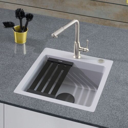 Systemceram Keradomo Kara 51 F sink with eccentric actuation 550302-12