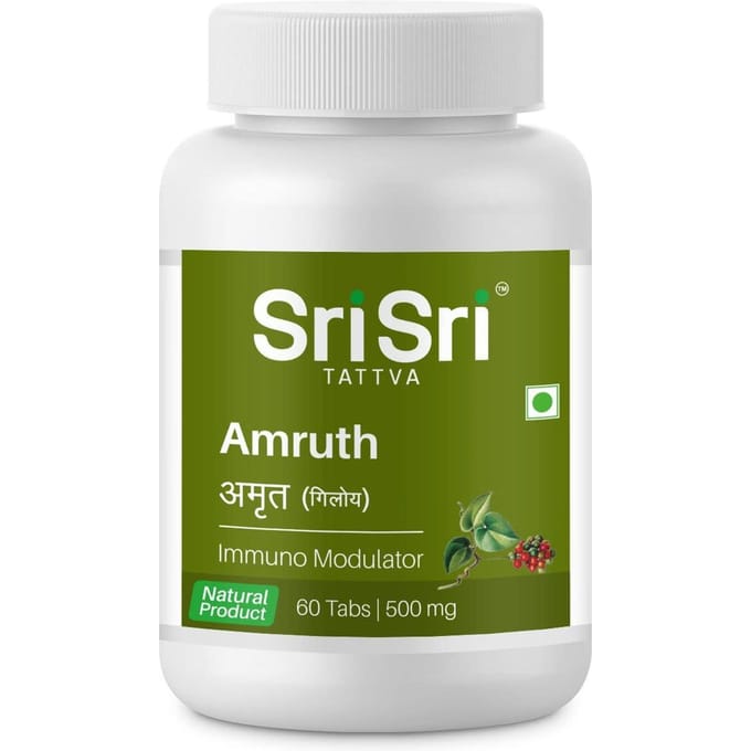 Amrut (Goeduchi) (60 tabbladen, 500 mg), Amruth, Sri Sri Tattva