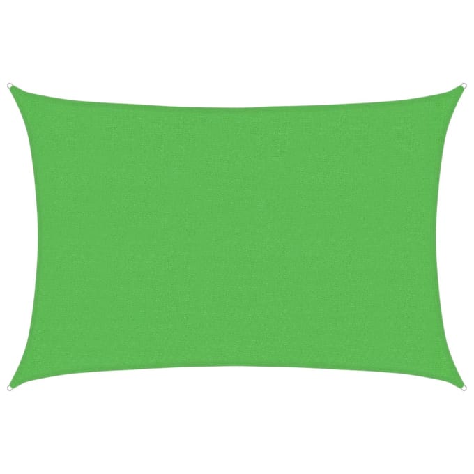 vidaXL - Zonnezeil - 160 - g/m² - 2,5x4 - m - HDPE - lichtgroen