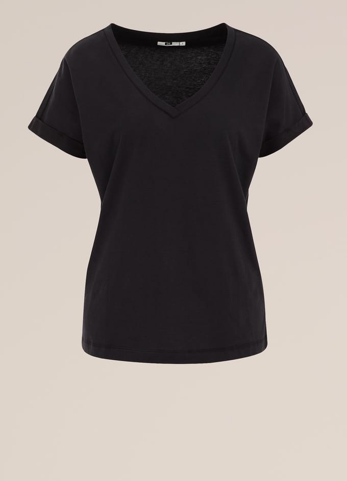 WE Fashion Dames T-shirt met V-hals