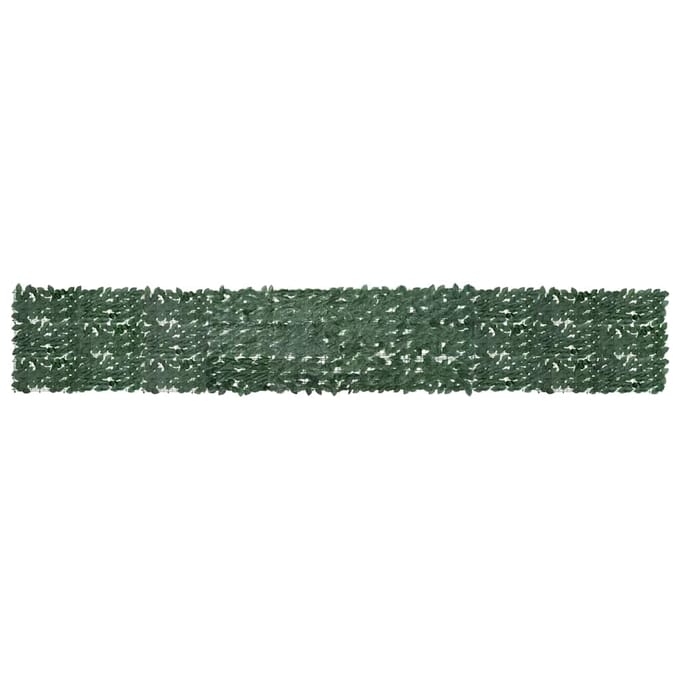 vidaXL - Balkonscherm - met - donkergroene - bladeren - 500x75 - cm
