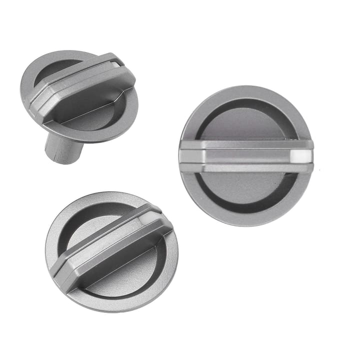 3 pièces Boutons de commande AC UB9B61195 Bouton de commande d'interrupteur de ventilateur de chauffage de climatiseur pour BT50 gray