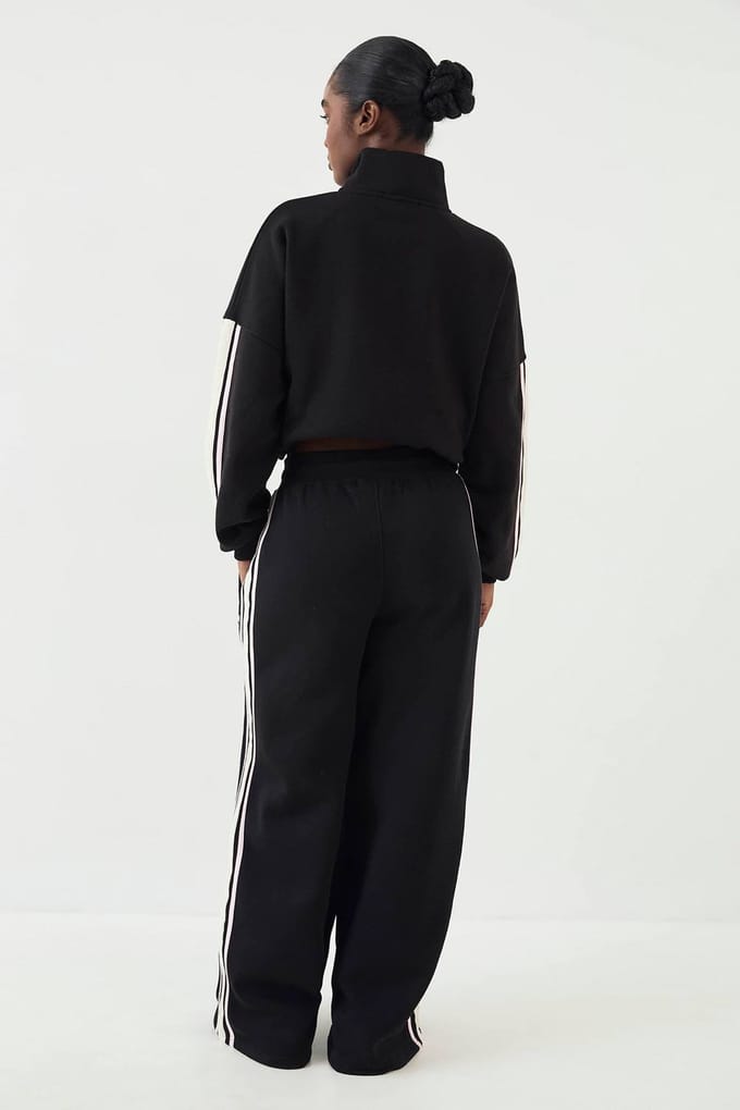 Dames DSGN Studio Sport Colour Block Rechte Pijp Jogger | Zwart | Maat: Medium