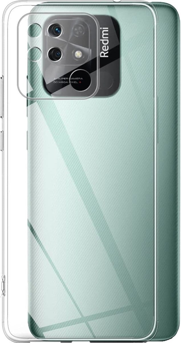 Hoesje voor Xiaomi Redmi 10C backcover Shockproof siliconen Transparant