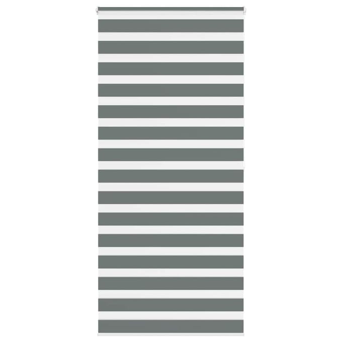 vidaXL - Zebra - rolgordijn - 105x200 - cm - stofbreedte - 100,9 - cm - donkergrijs