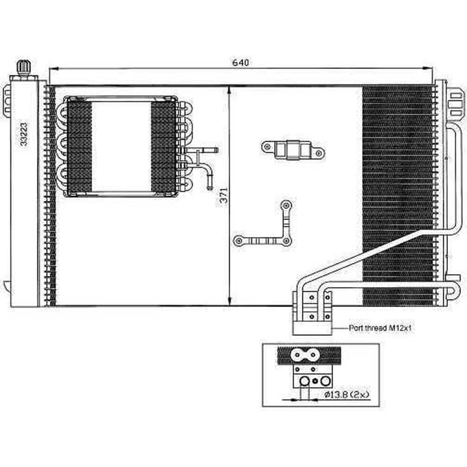 Condensator, airconditioning NRF 35536