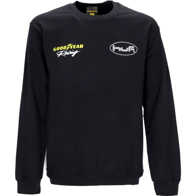 F1 herensweater met ronde hals X Goodyear zwart