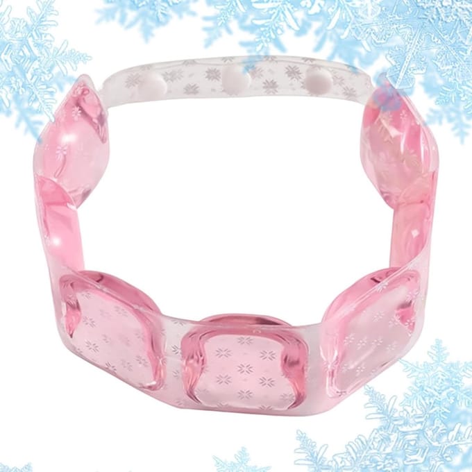 Herbruikbare Nekkoeler - Nekband Koeler - Warmte Verlichting - Verstelbare Pasvorm - 60x5.5 Cm - Blauw