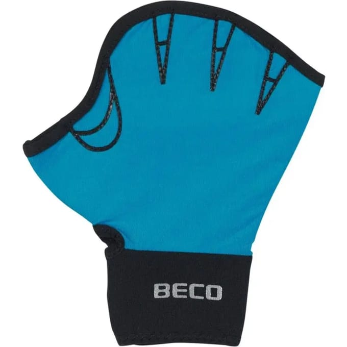 BECO Aquahandschoenen - open vingers - maat S - Turquoise